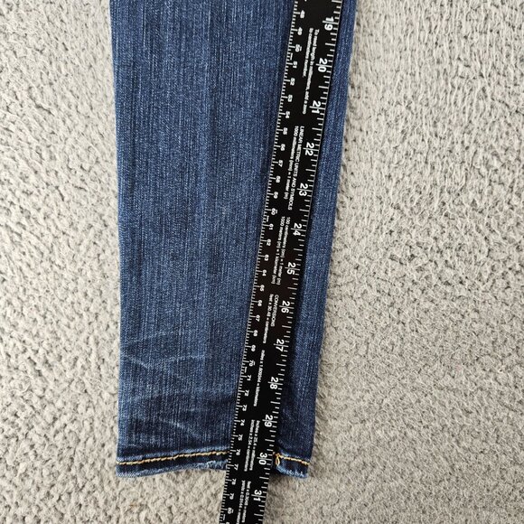 Silver Jeans Womens 26 (28x30) Blue Mod Rise Suki Super Skinny Embroidered - Picture 10 of 16